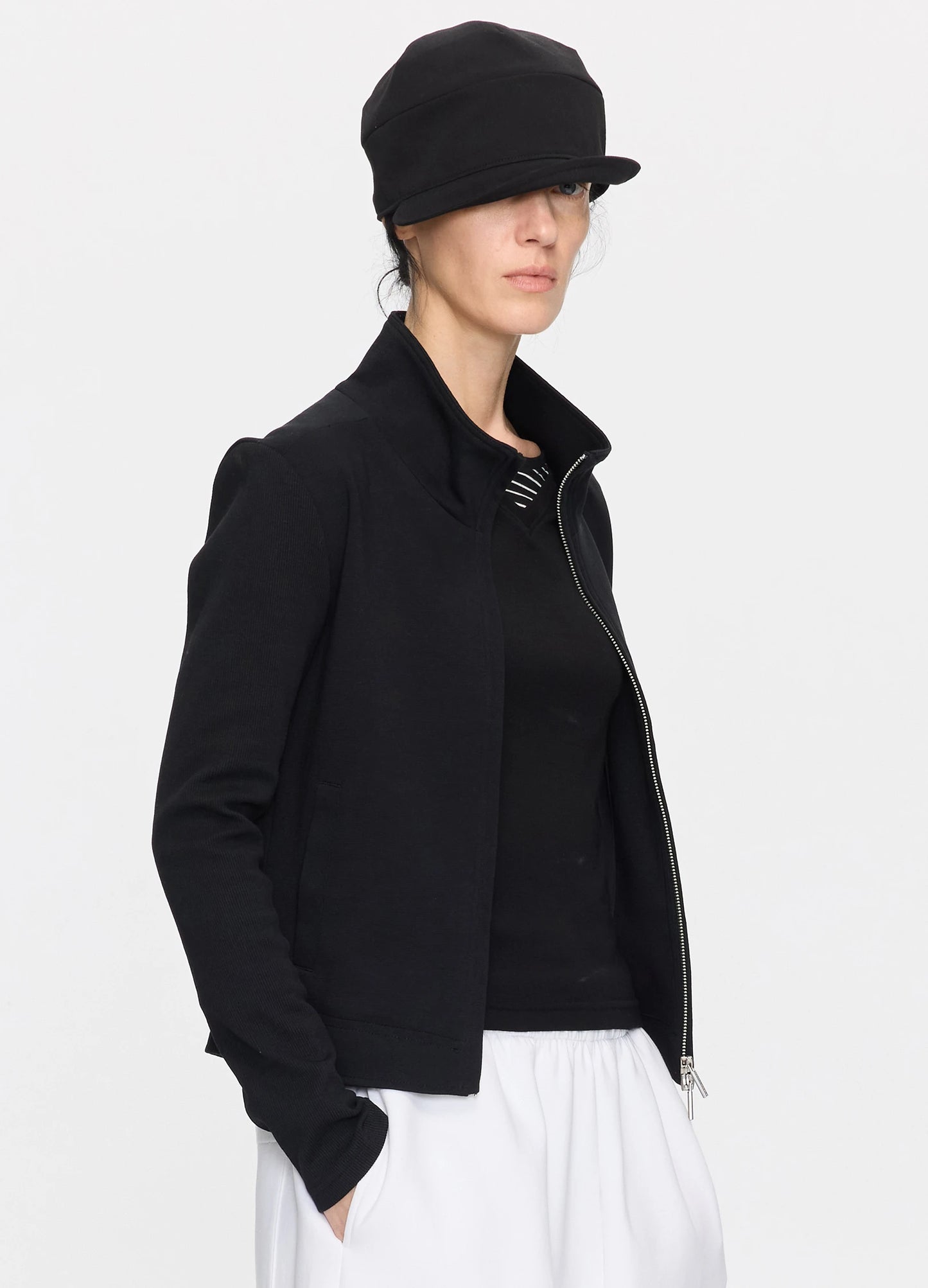 Ribbed Panel Jacket