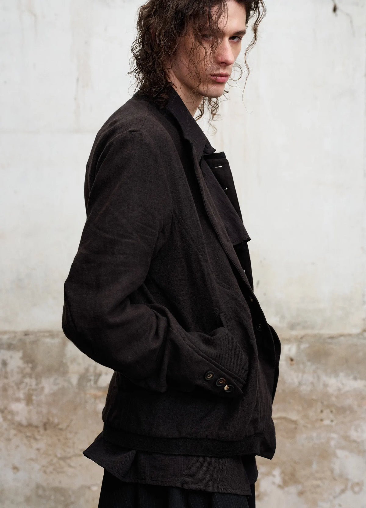 Ribbed Panel Jacket