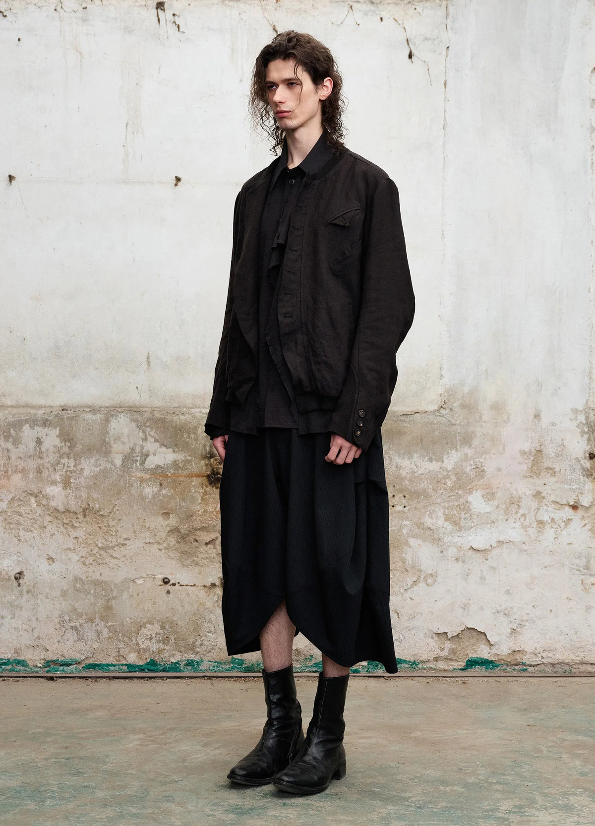 Ribbed Panel Jacket