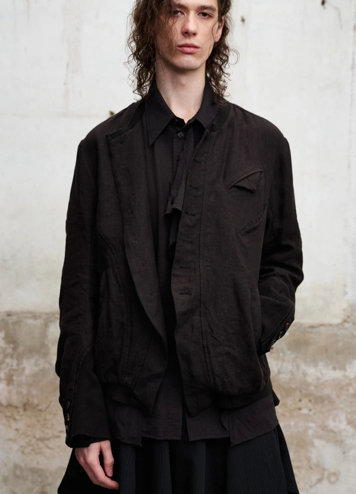 Ribbed Panel Jacket