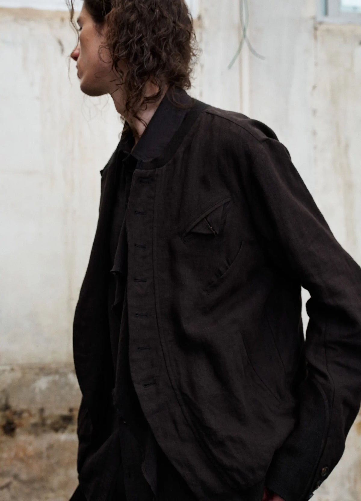 Ribbed Panel Jacket