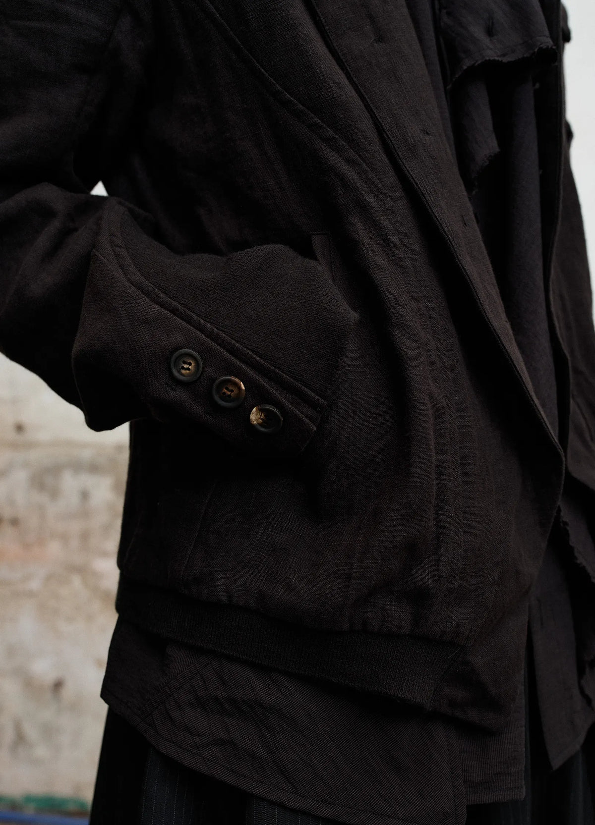 Ribbed Panel Jacket