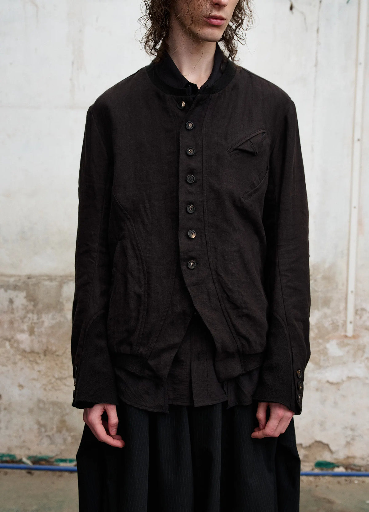Ribbed Panel Jacket