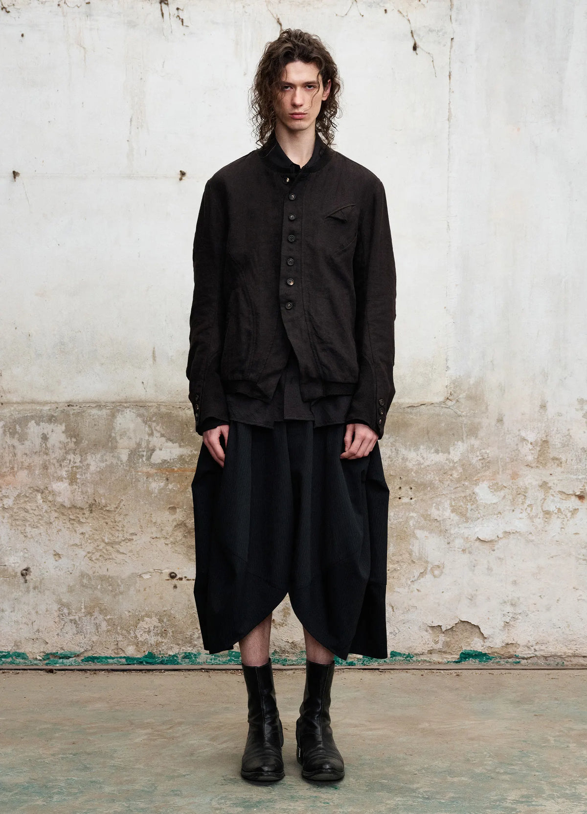 Ribbed Panel Jacket