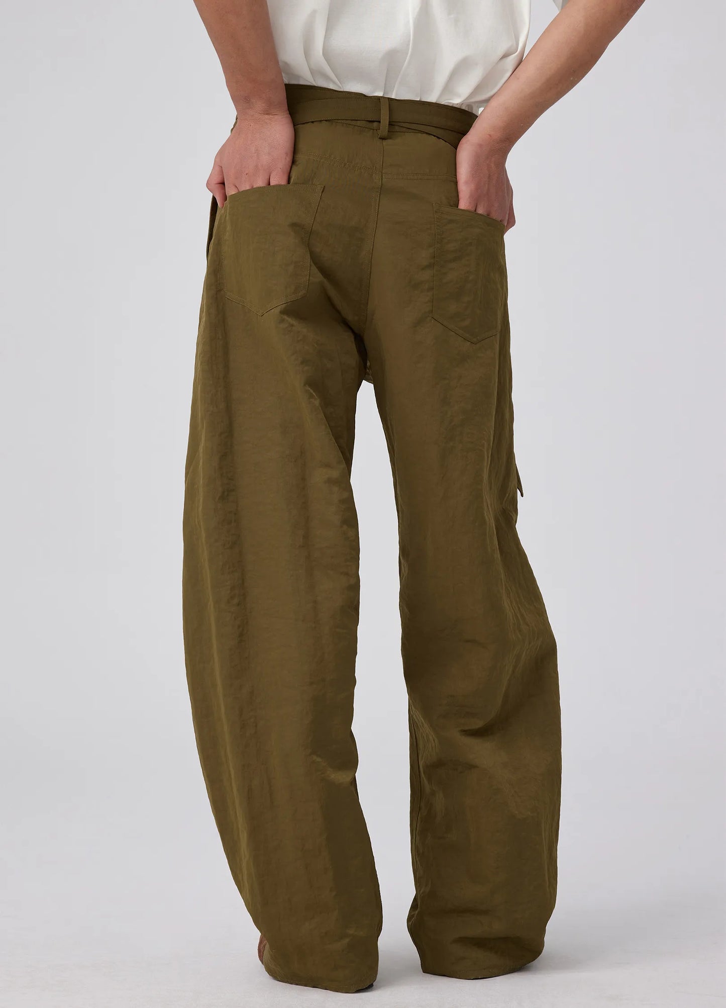 Rough Cotton Twist Trousers