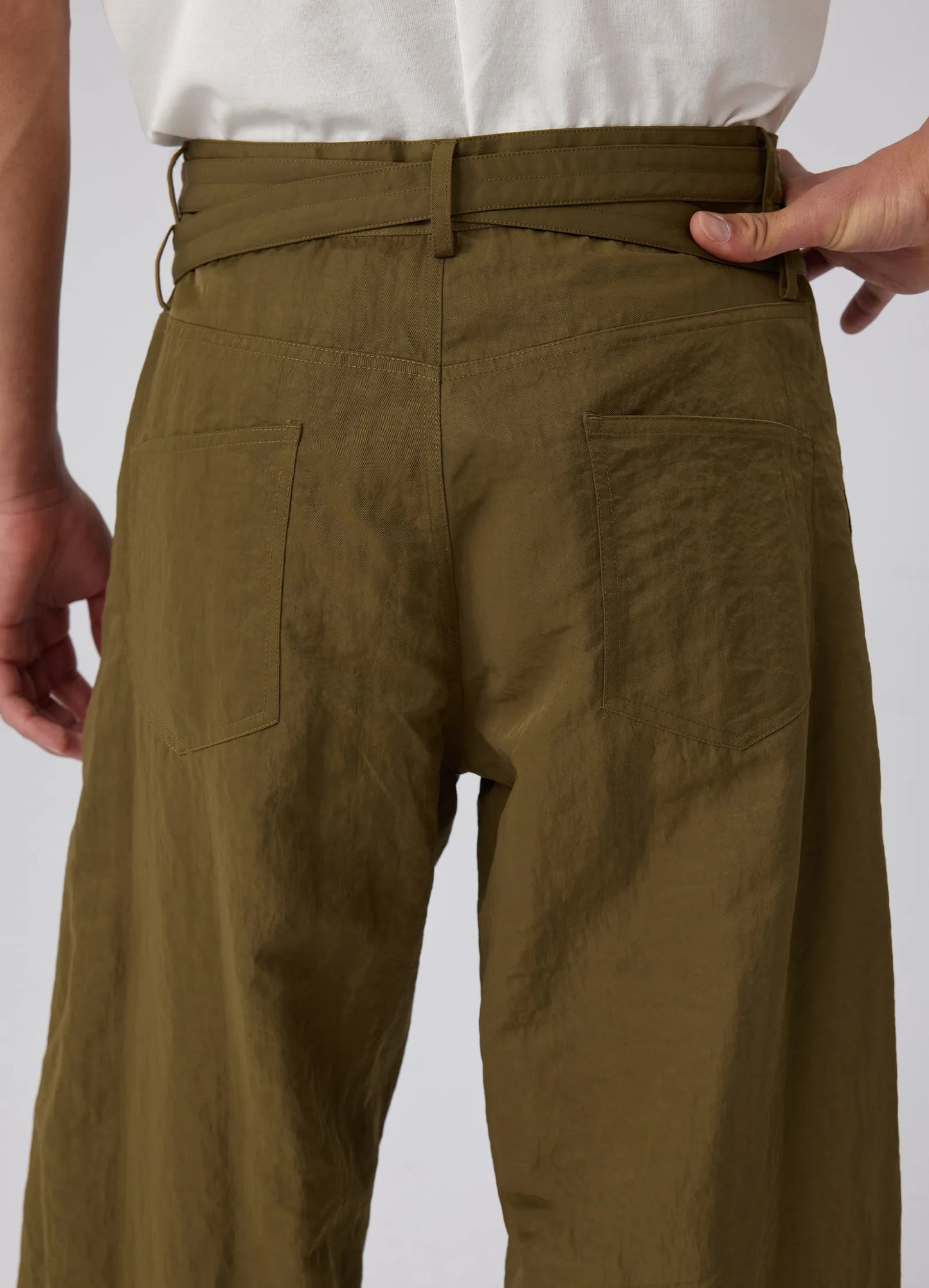 Rough Cotton Twist Trousers