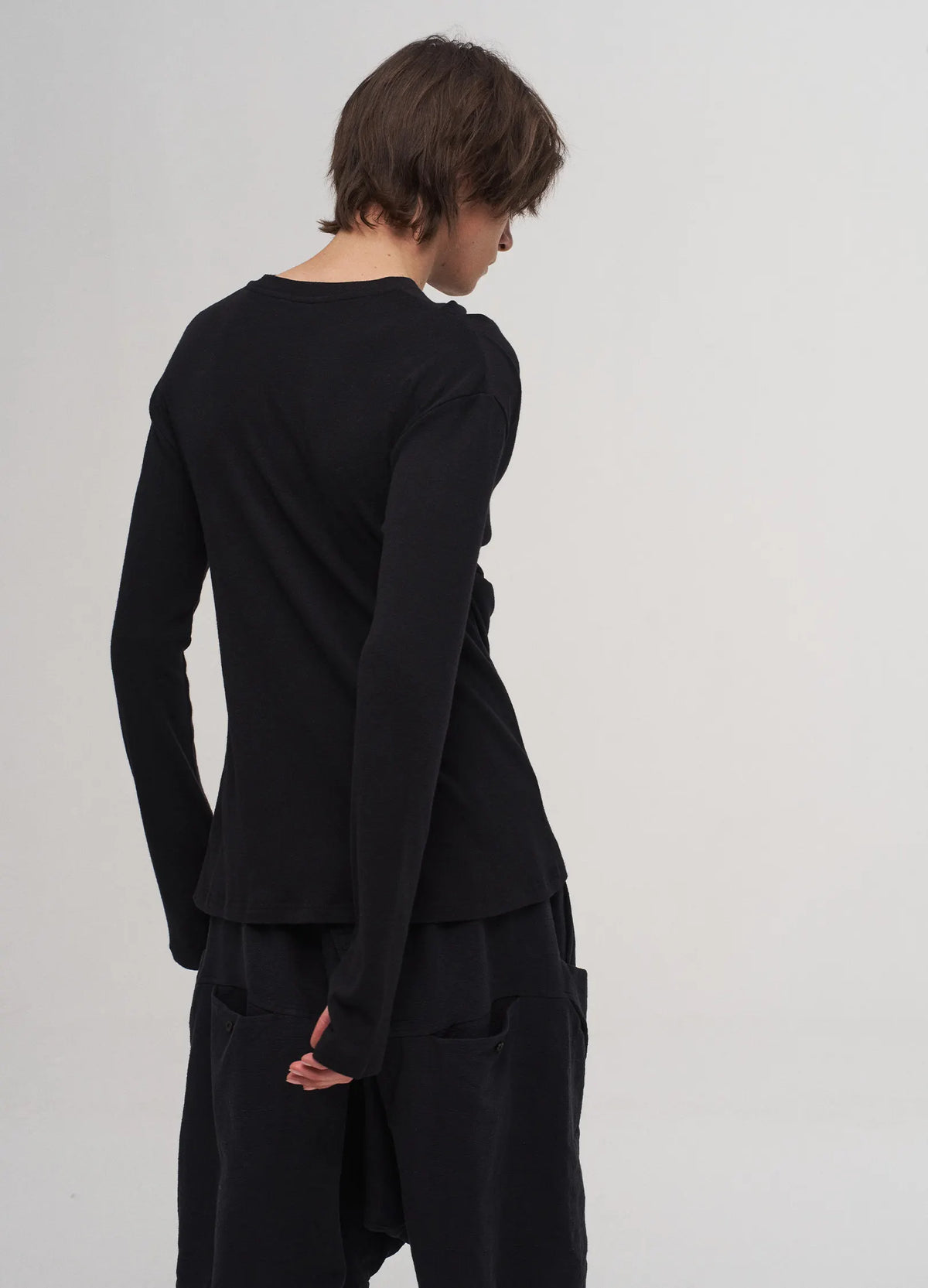 Ruffle Mock Neck Top