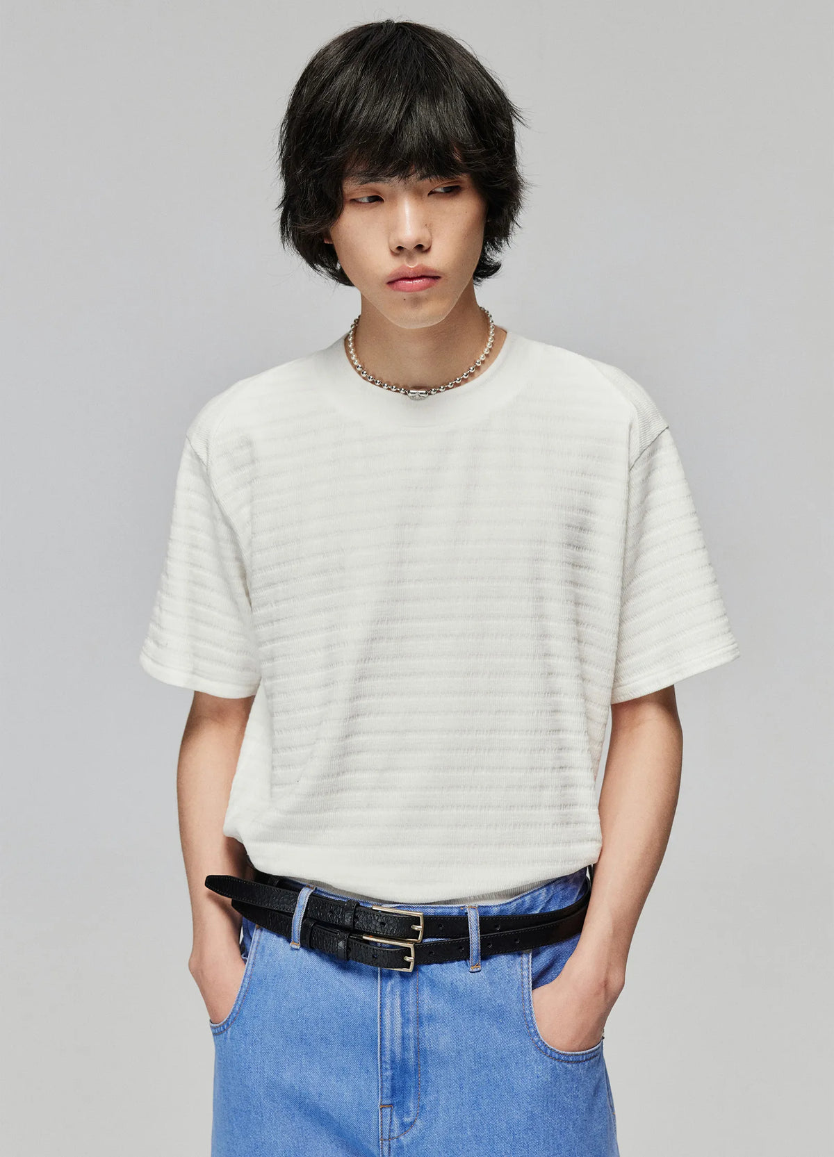 Textured Tees Stripe Texture Tee – VERSEAS