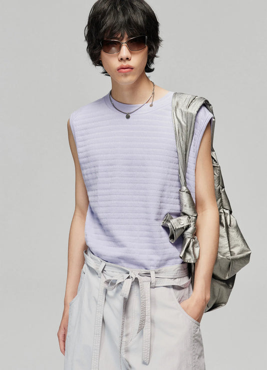 Stripe Texture Vest