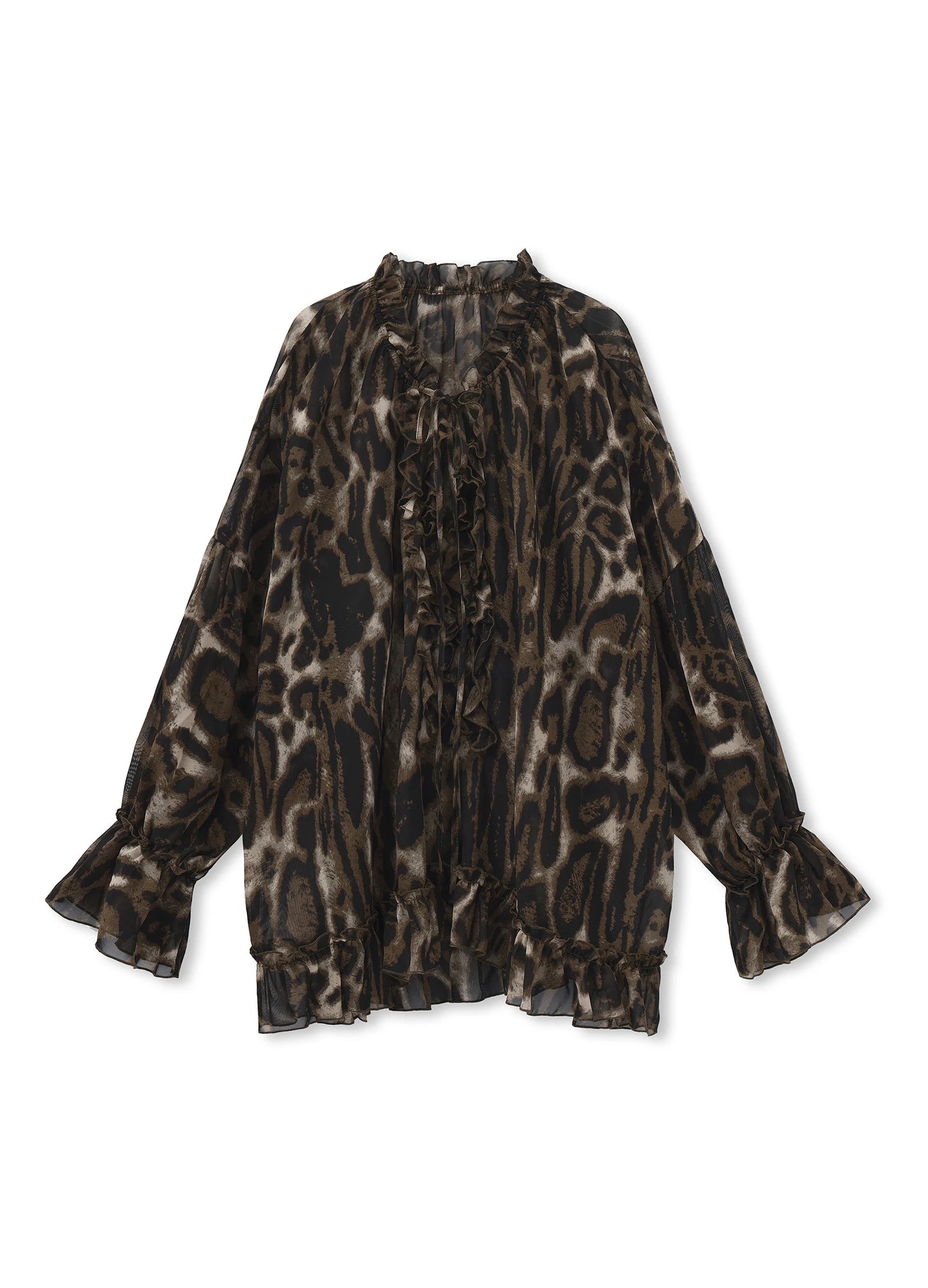 Sheer Leopard Blouse