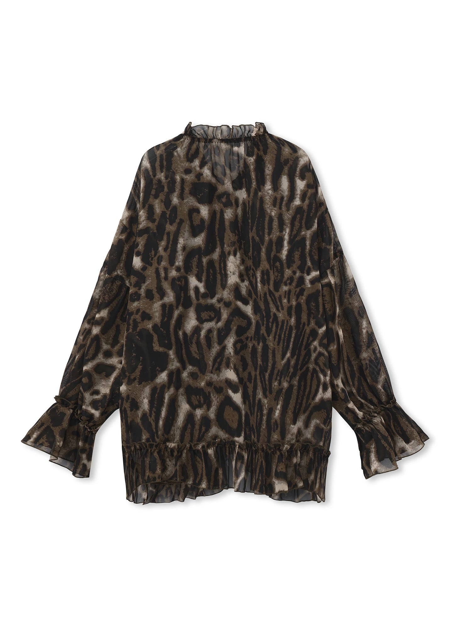 Sheer Leopard Blouse