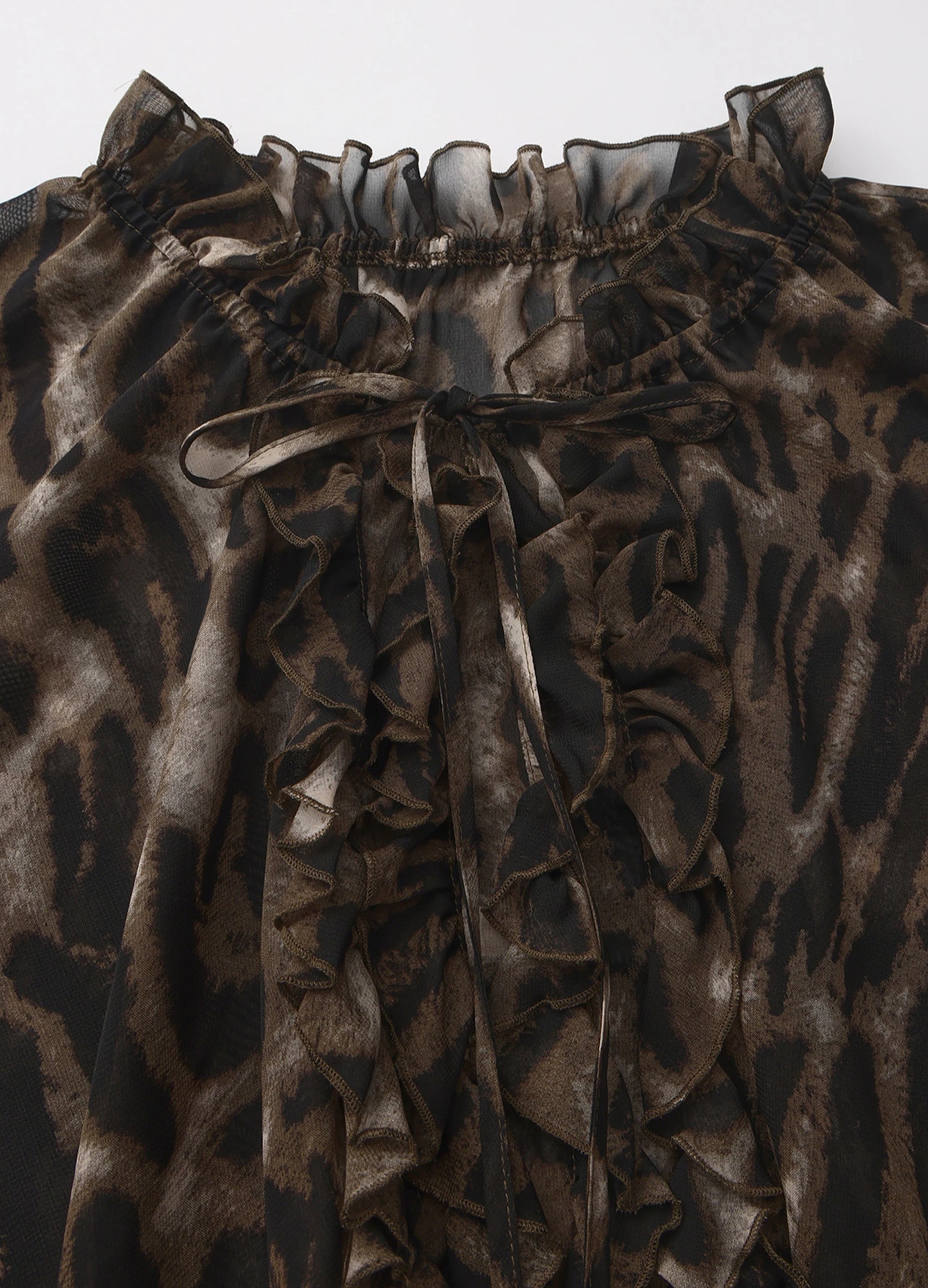 Sheer Leopard Blouse