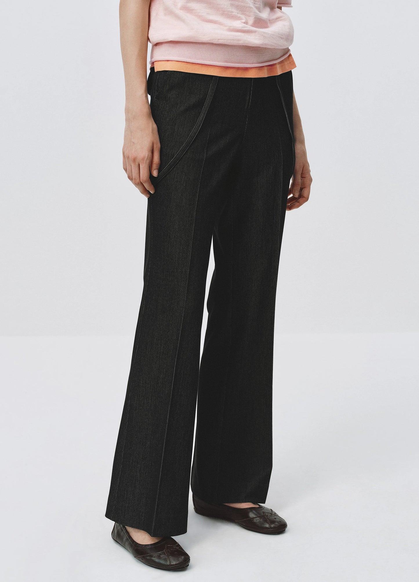 Slim Bootcut Trousers
