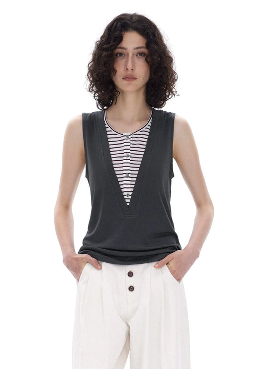 Slim V Top
