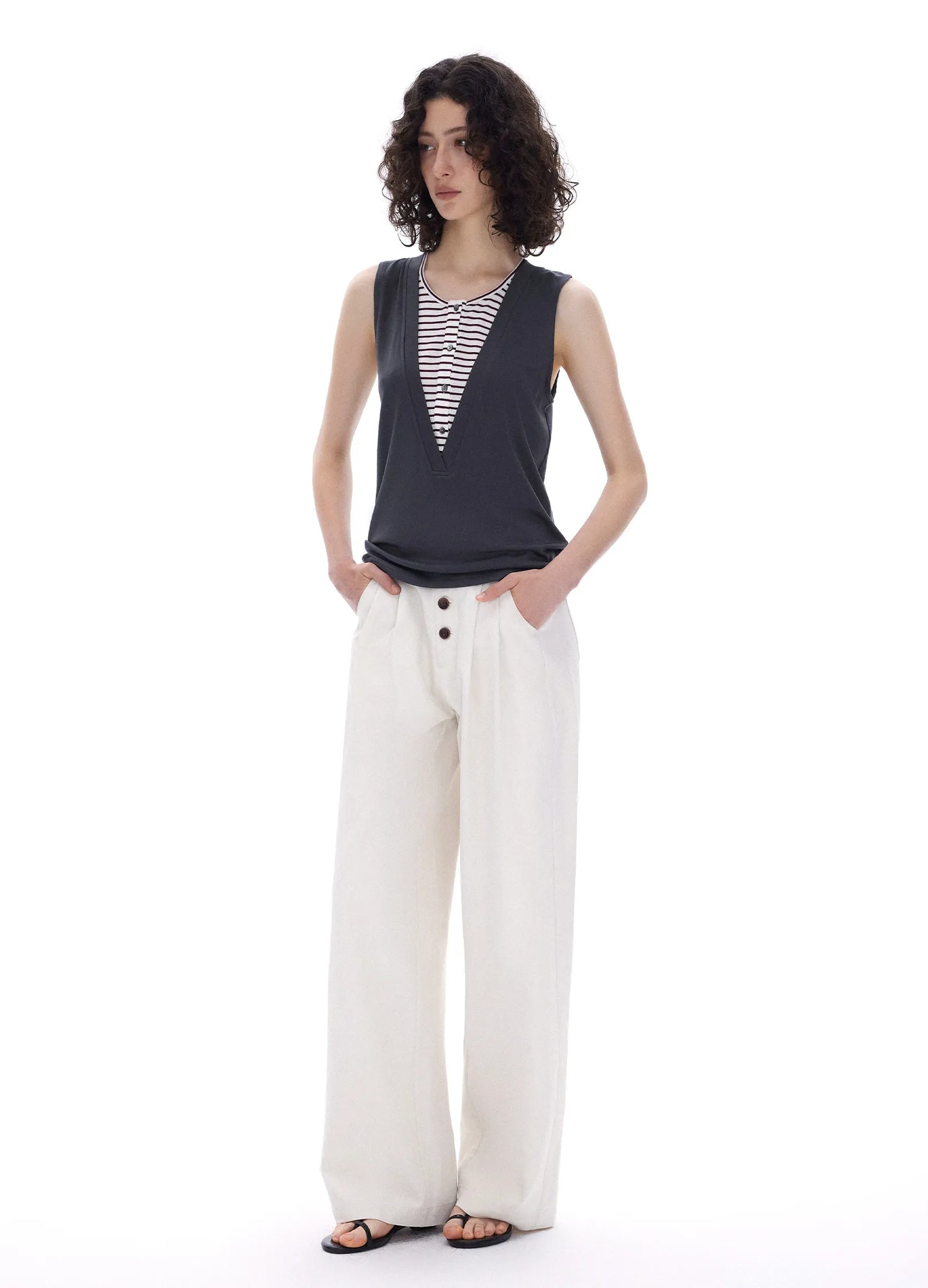 Slim V Top