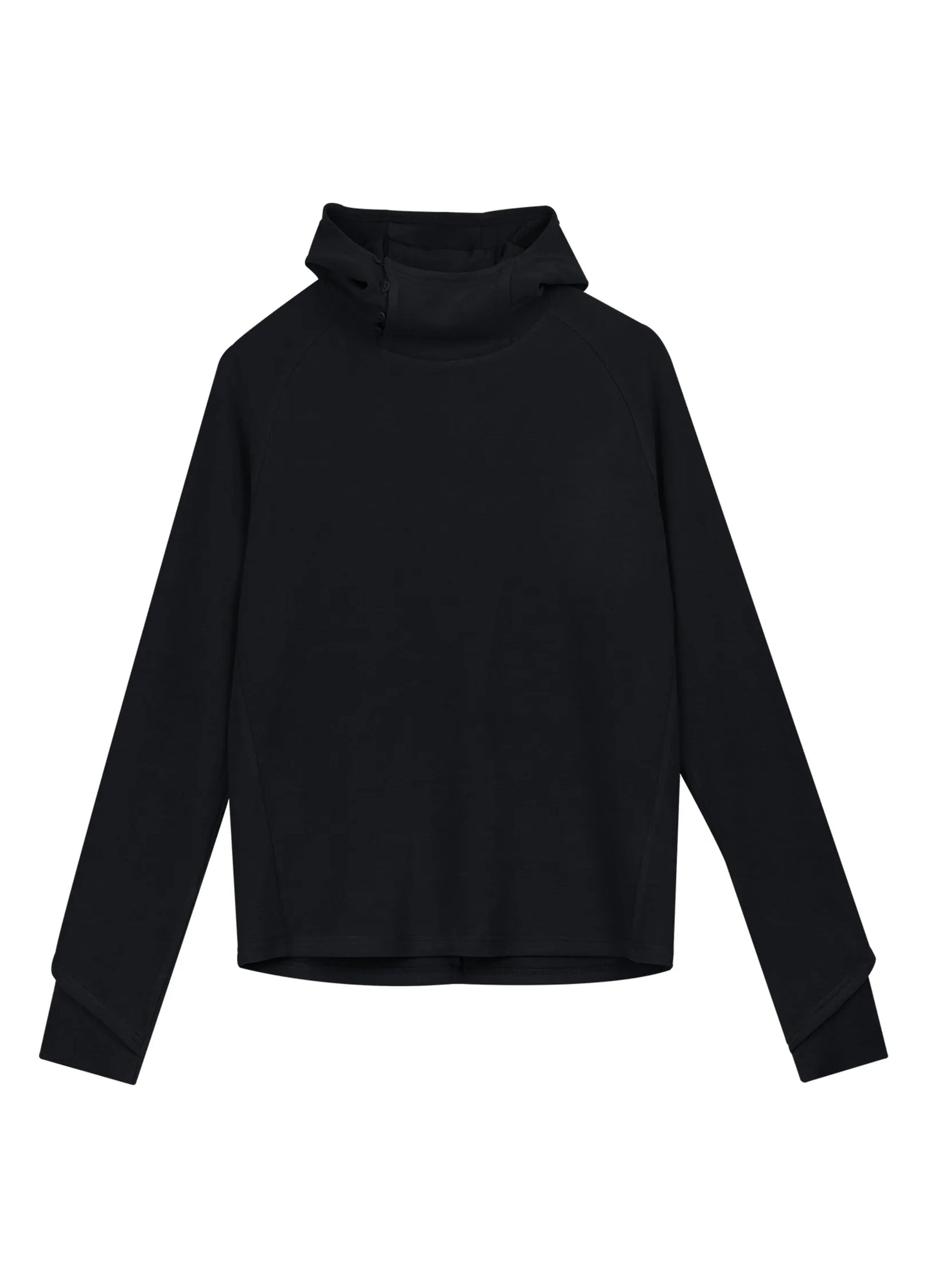 Slit Collar Hoodie