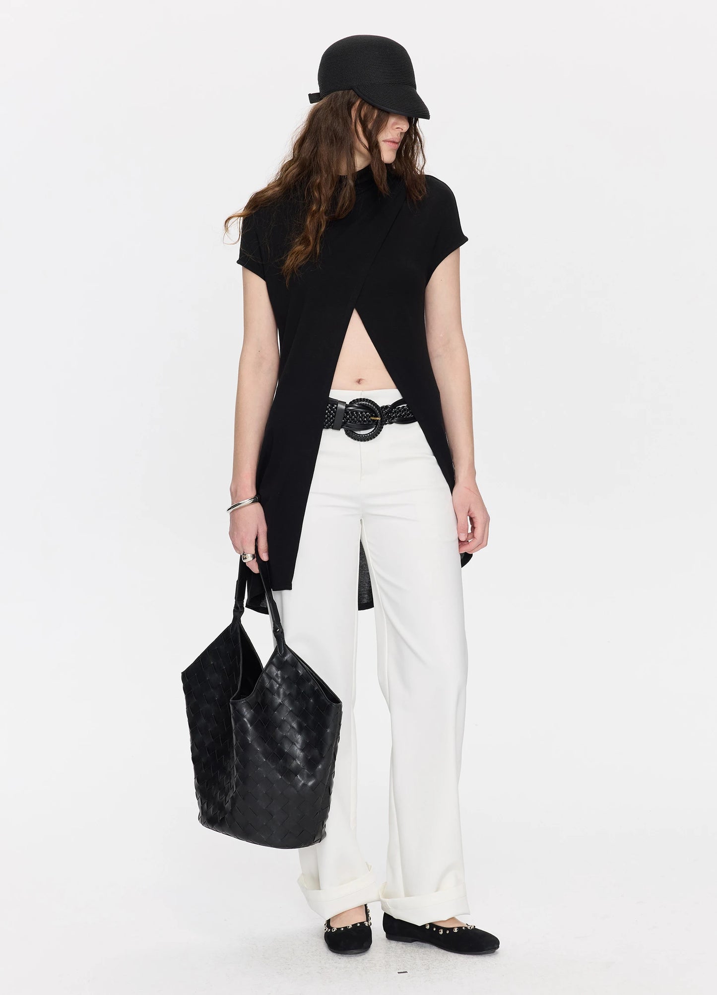 Slit Neck Top