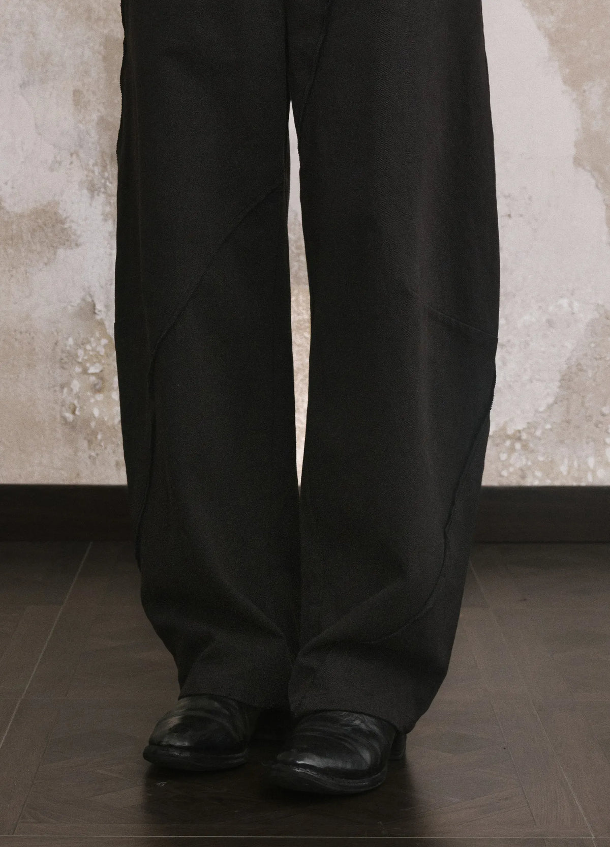 Spiral Raw Edge Trousers