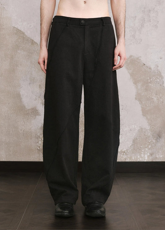 Spiral Raw Edge Trousers