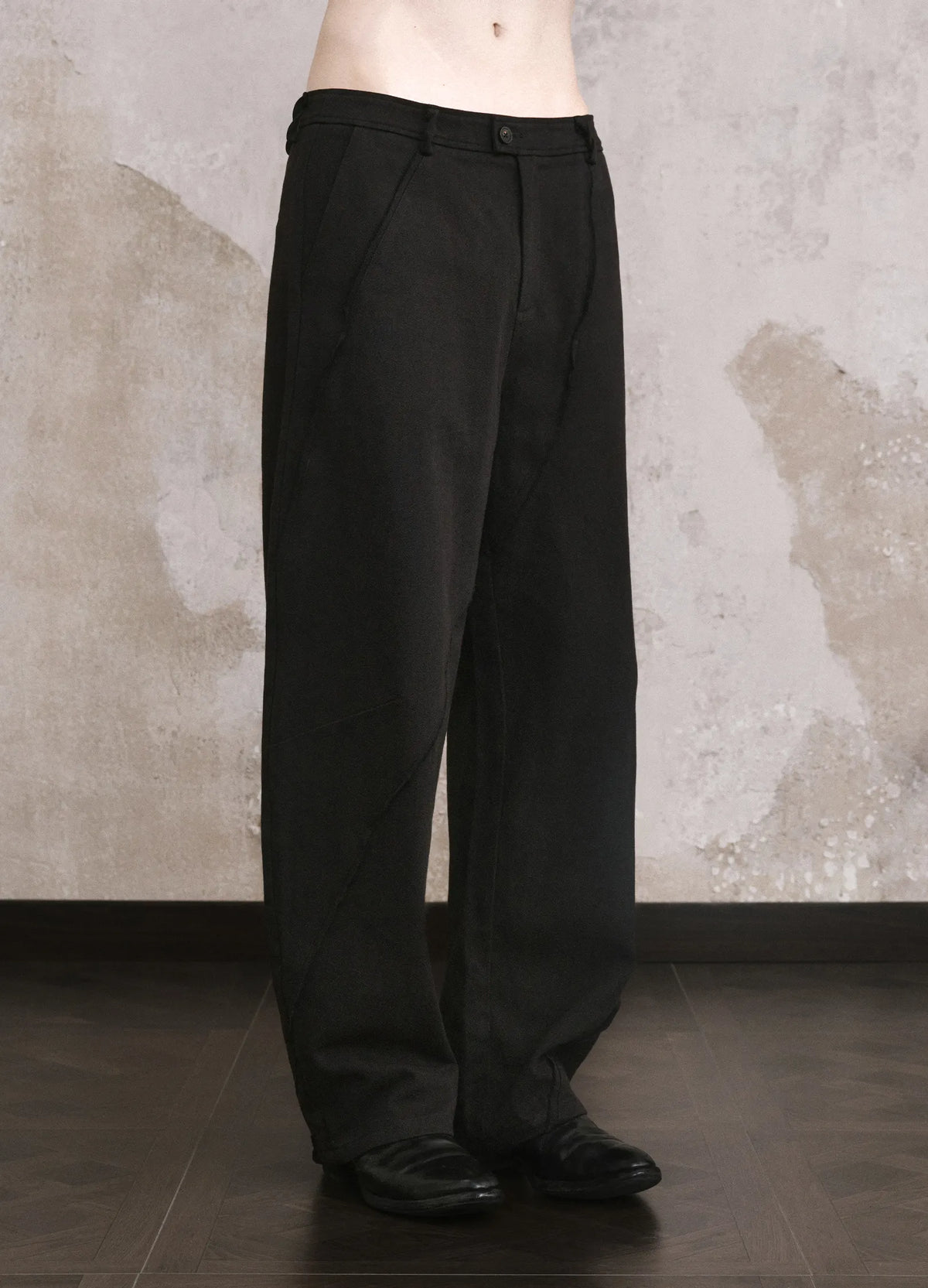Spiral Raw Edge Trousers