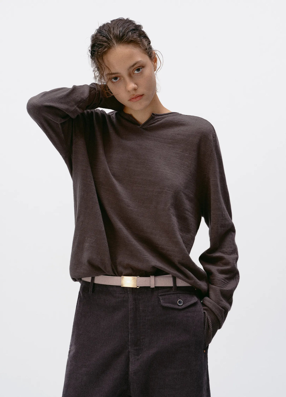 Split-Neck Longsleeve