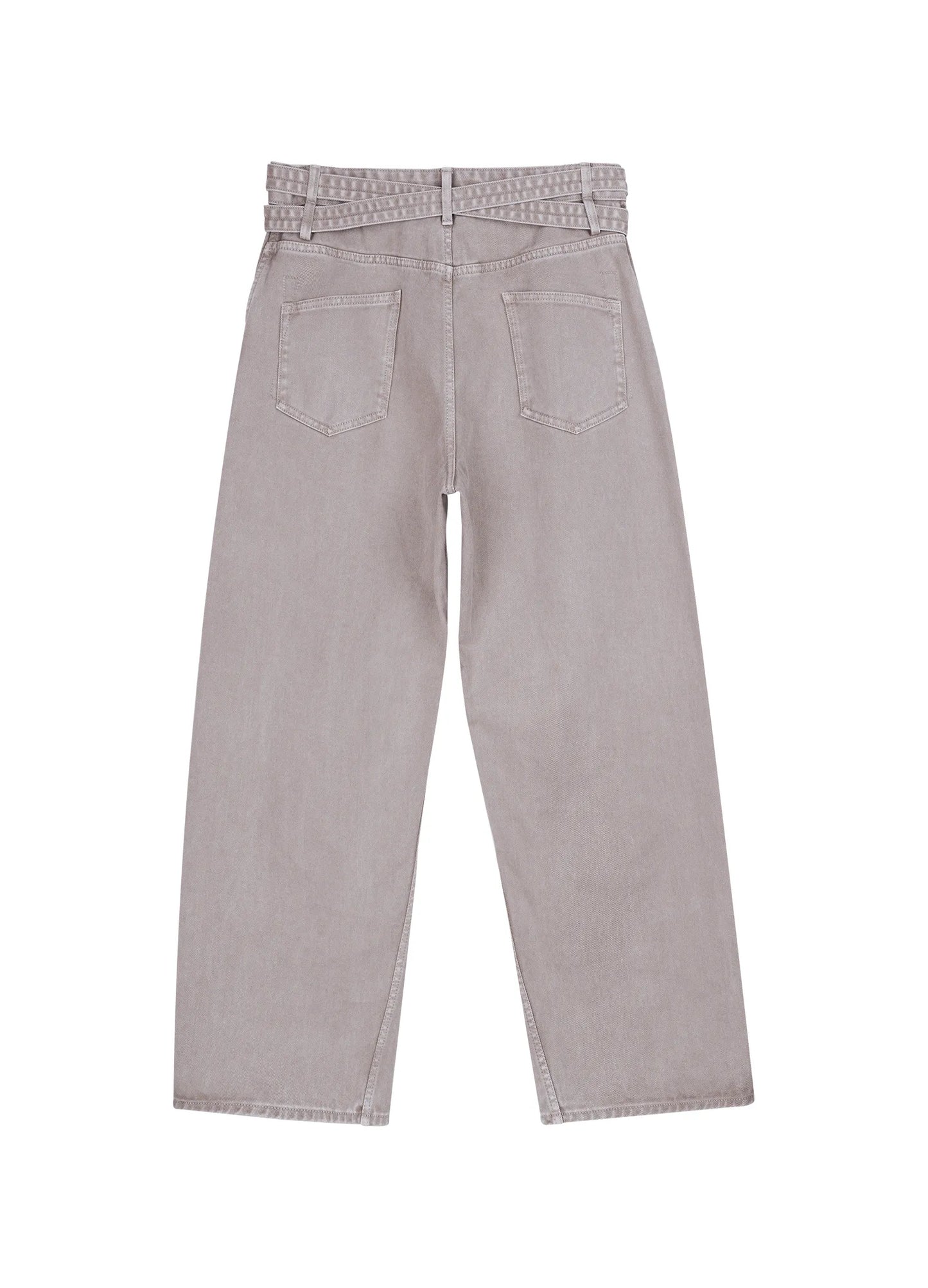 Split Stitch Belted Denims