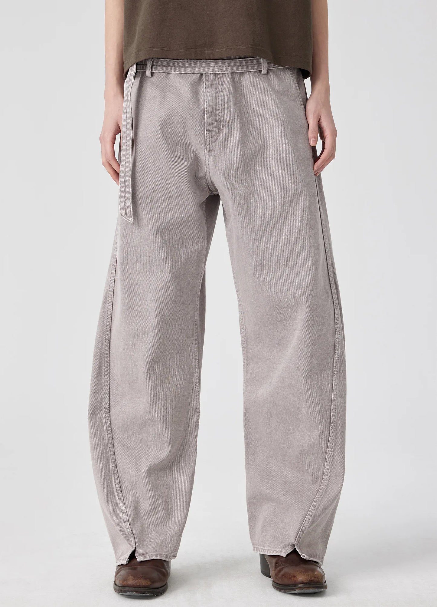 Split Stitch Belted Denims