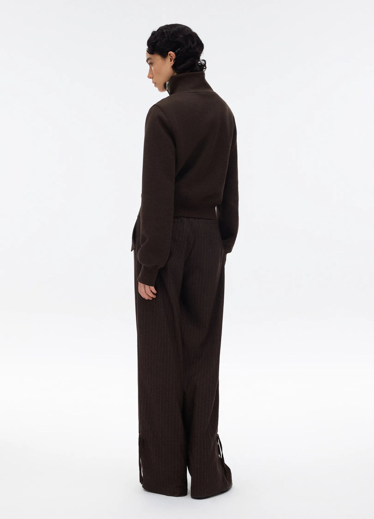 Stand-Collar Zip Jacket