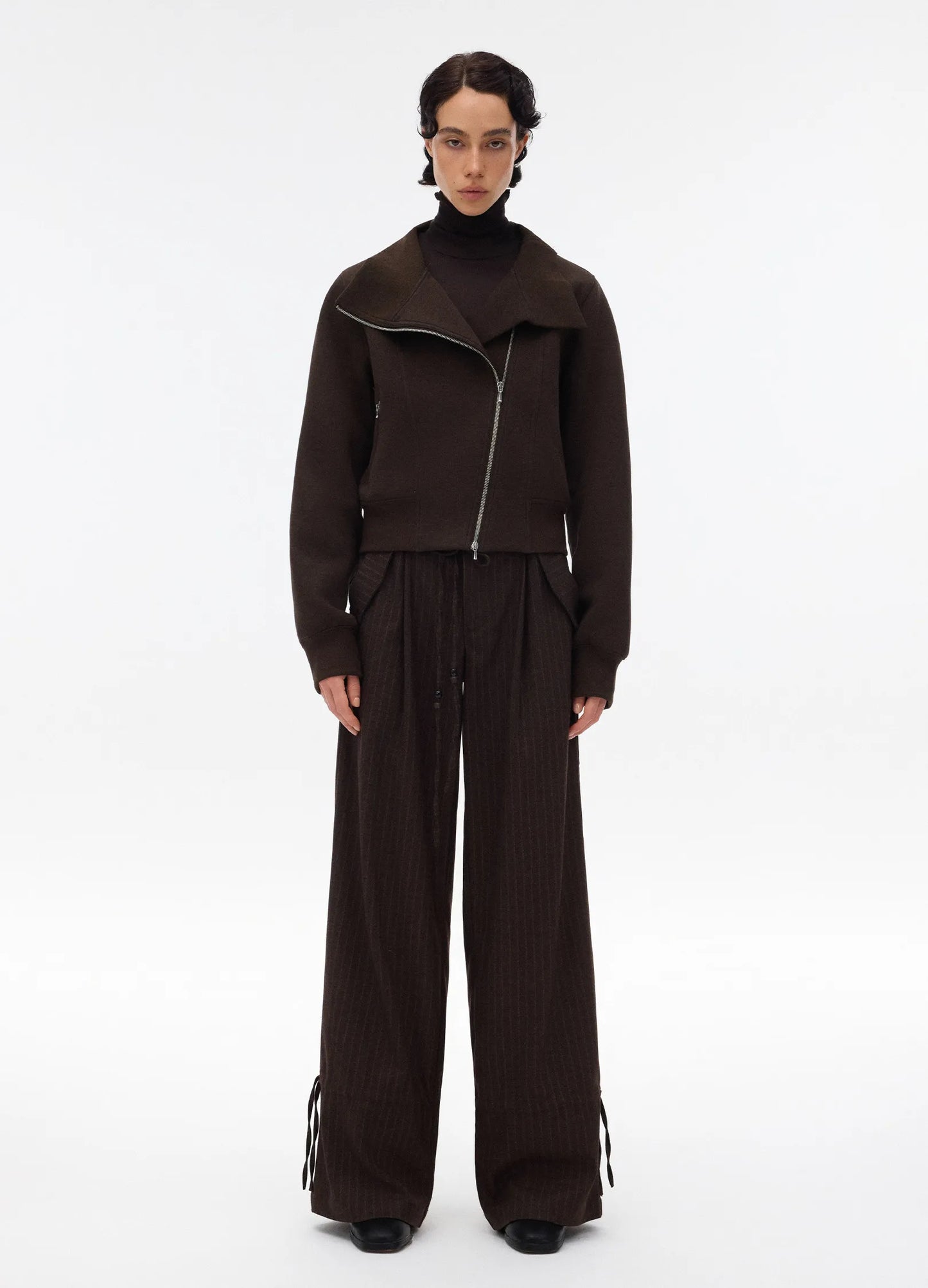 Stand-Collar Zip Jacket