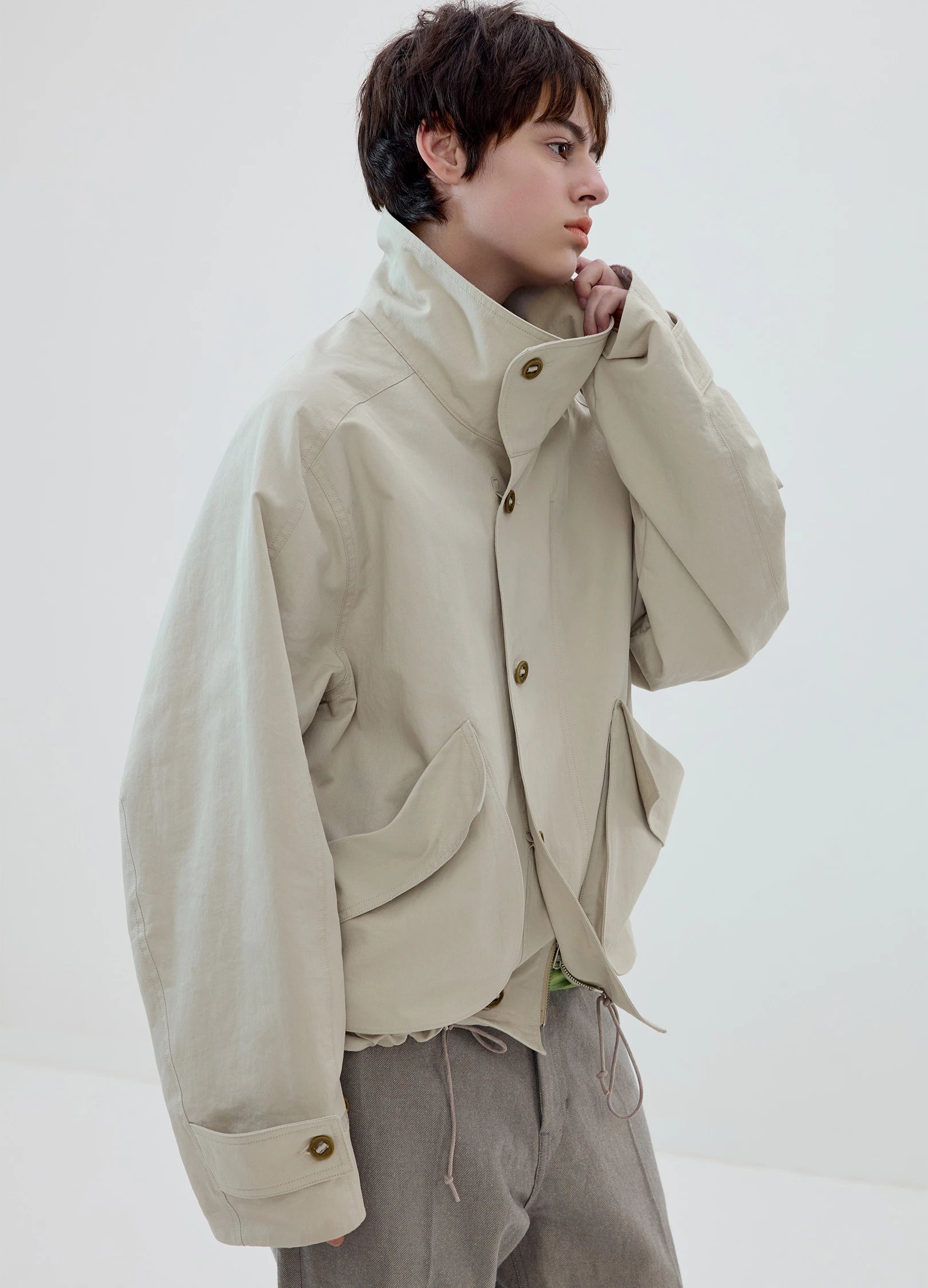 Stand Collar 3D Jacket – VERSEAS