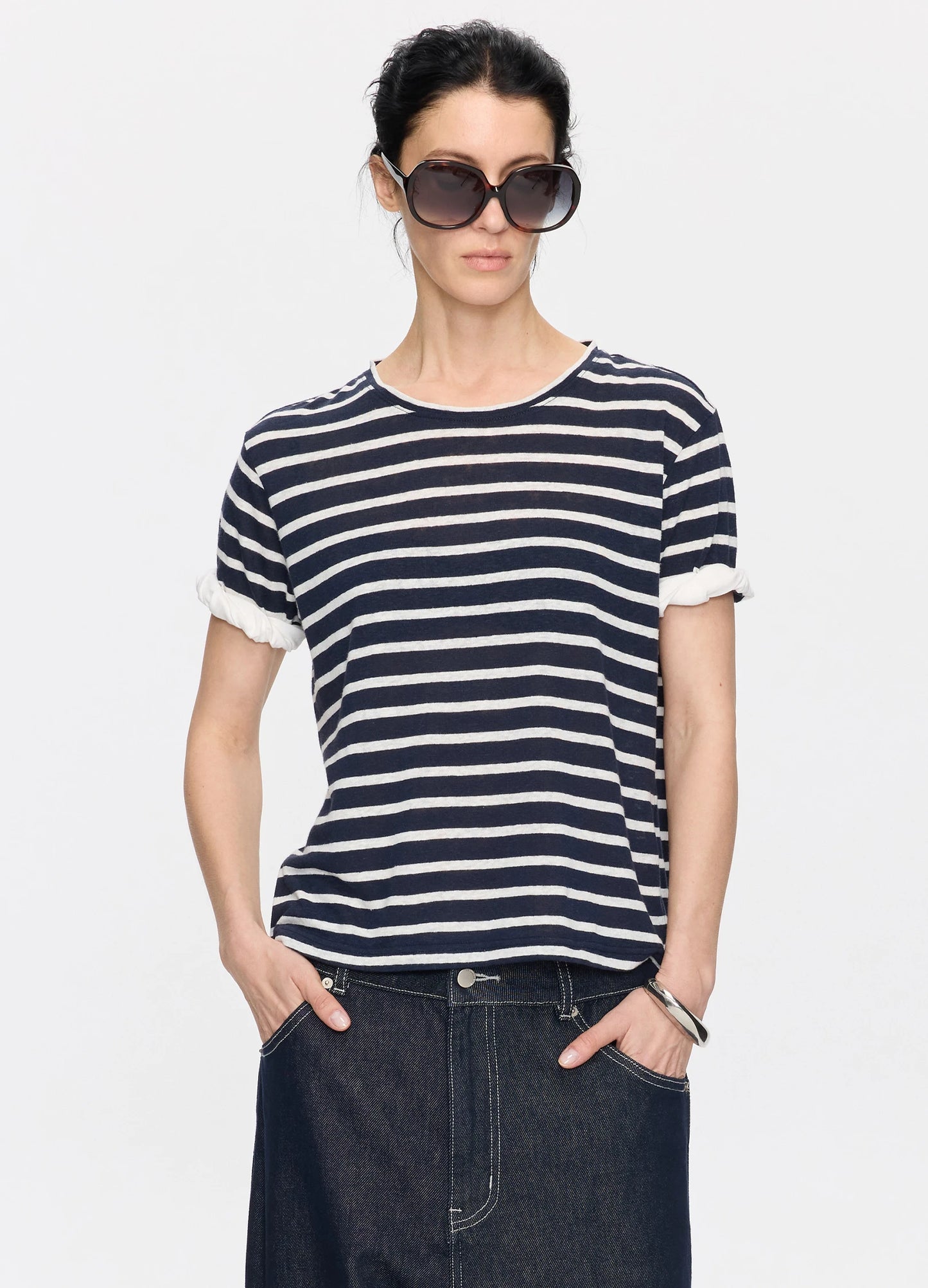 Striped Linen Tee