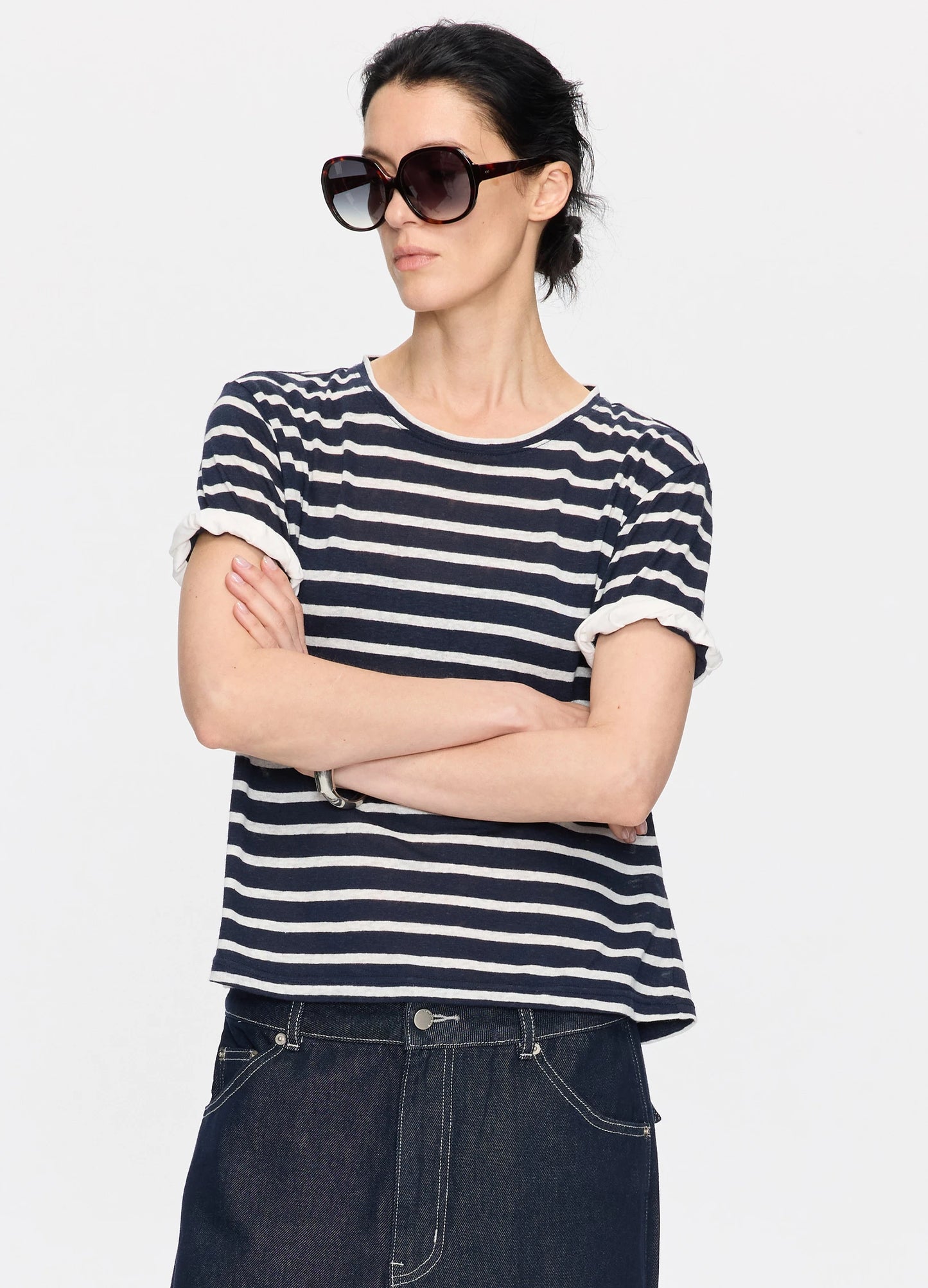 Striped Linen Tee