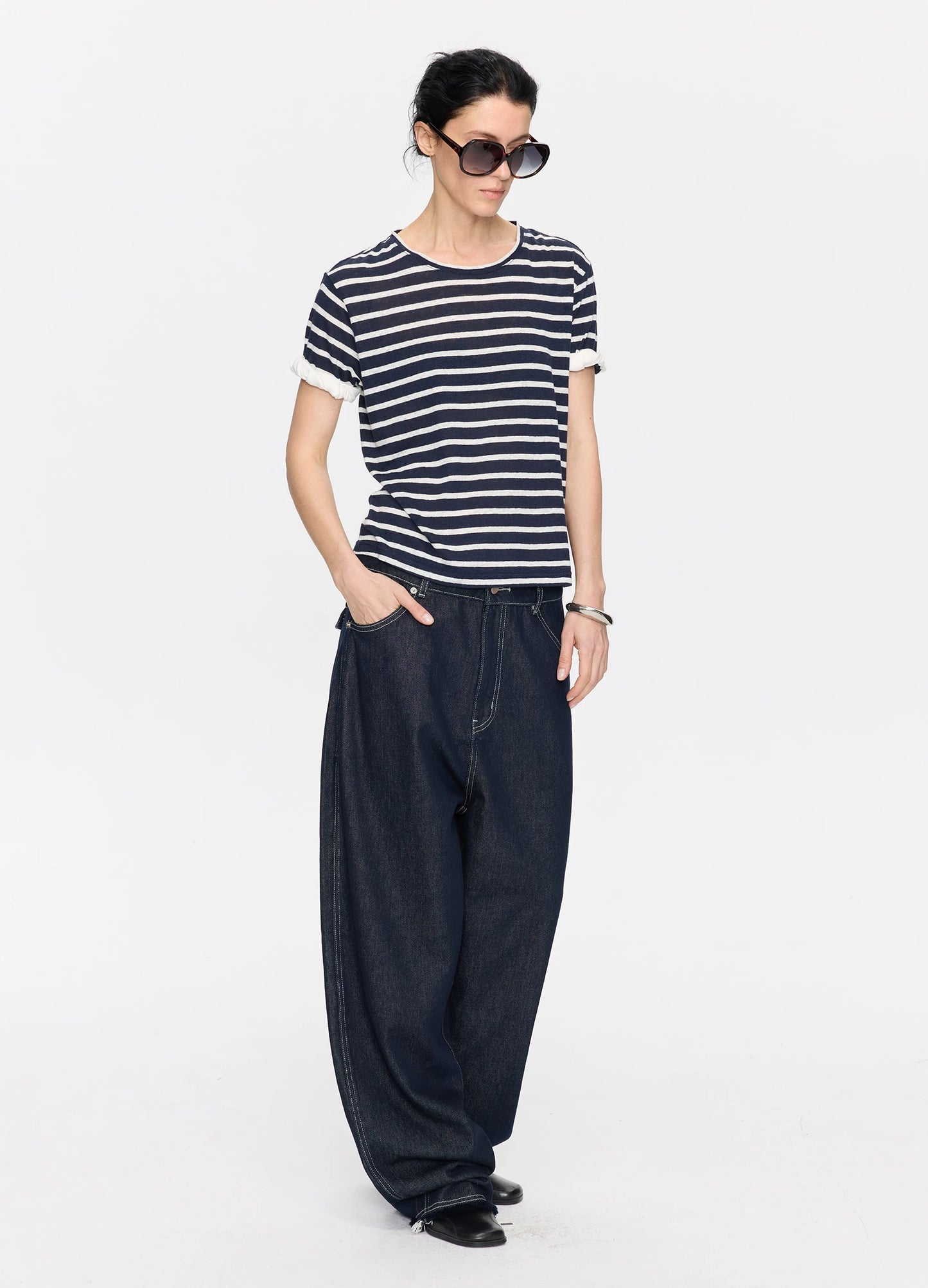 Striped Linen Tee