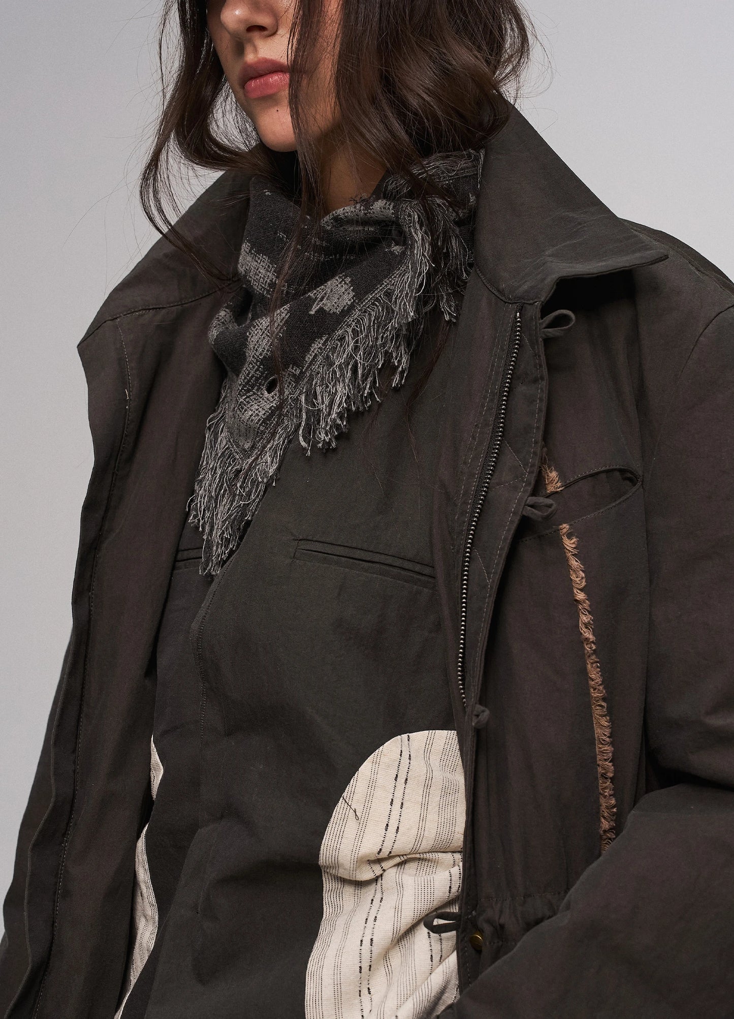 Structured Parka Coat
