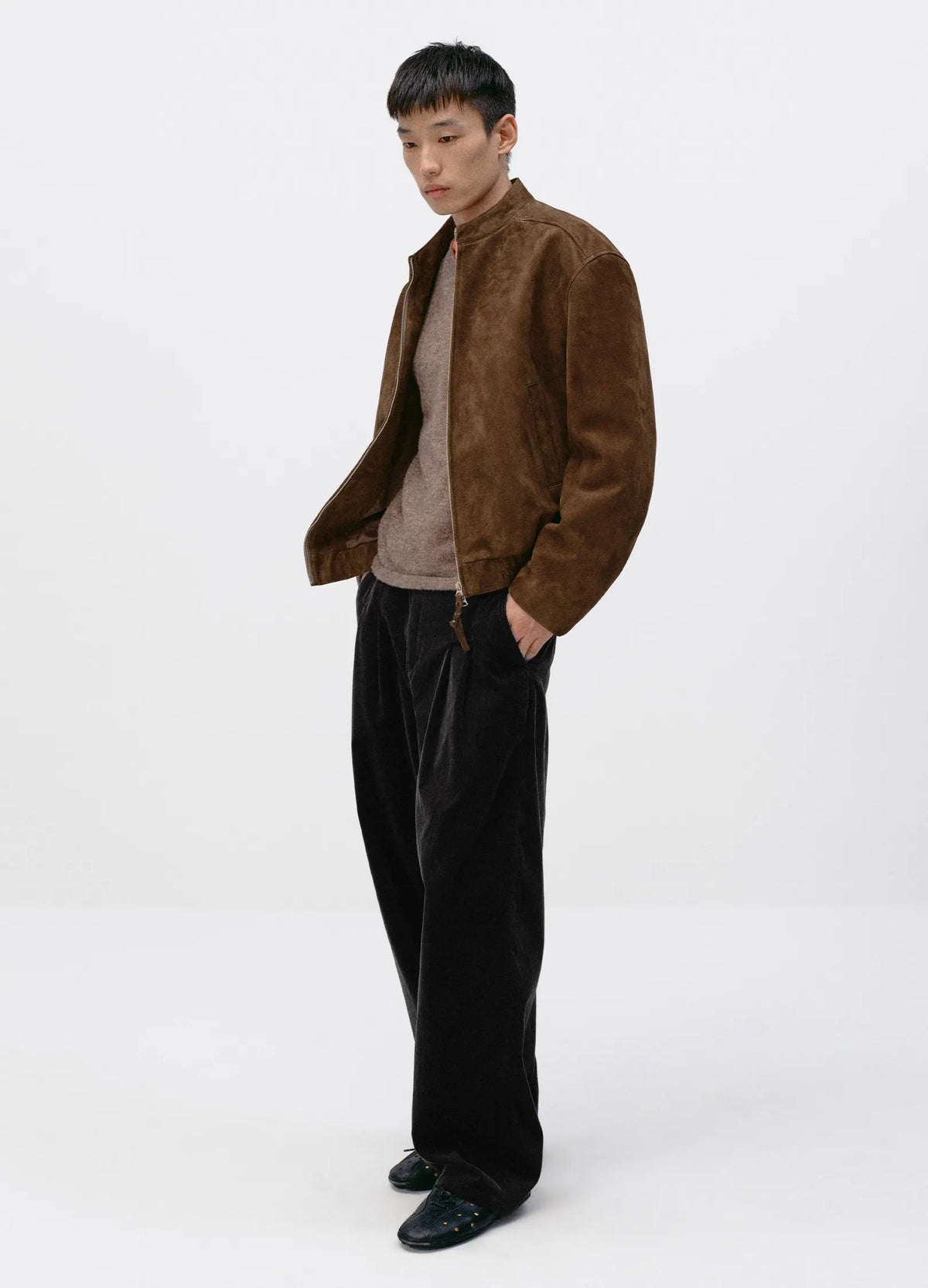 Suede Biker Jacket