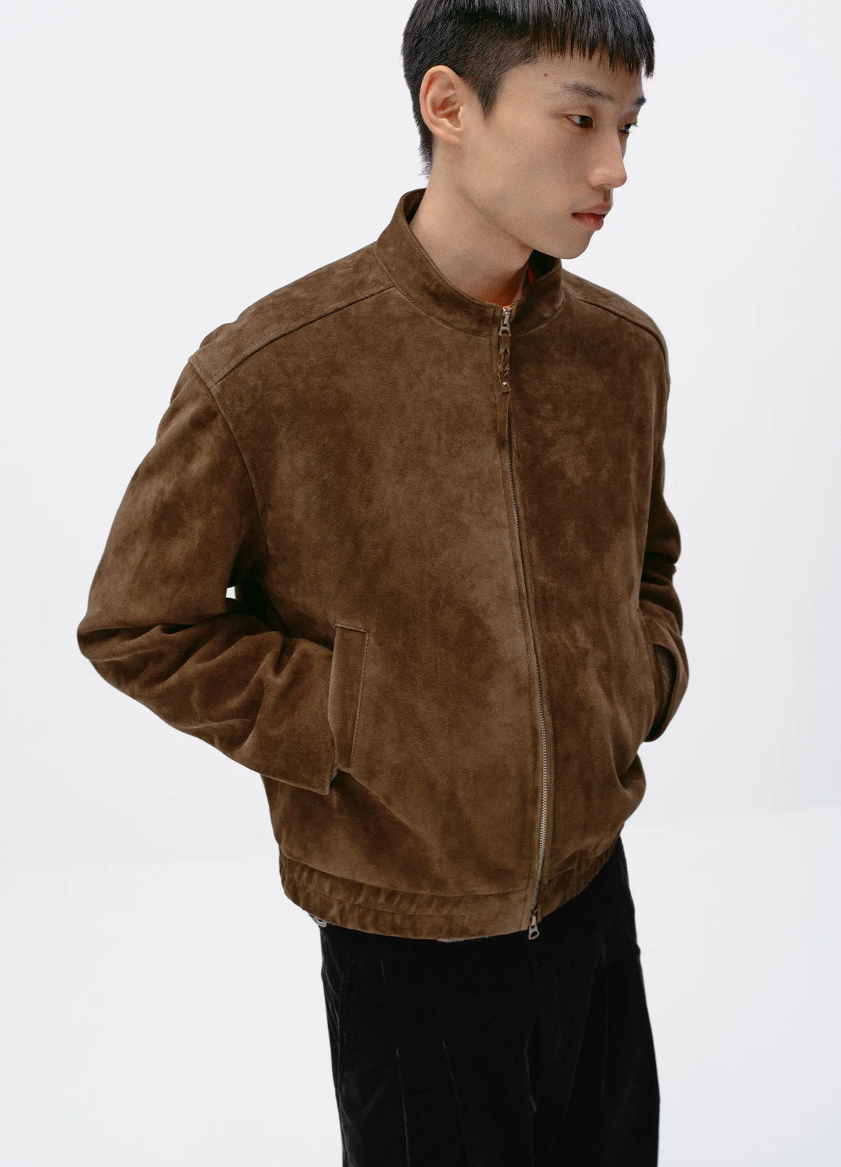 Suede Biker Jacket