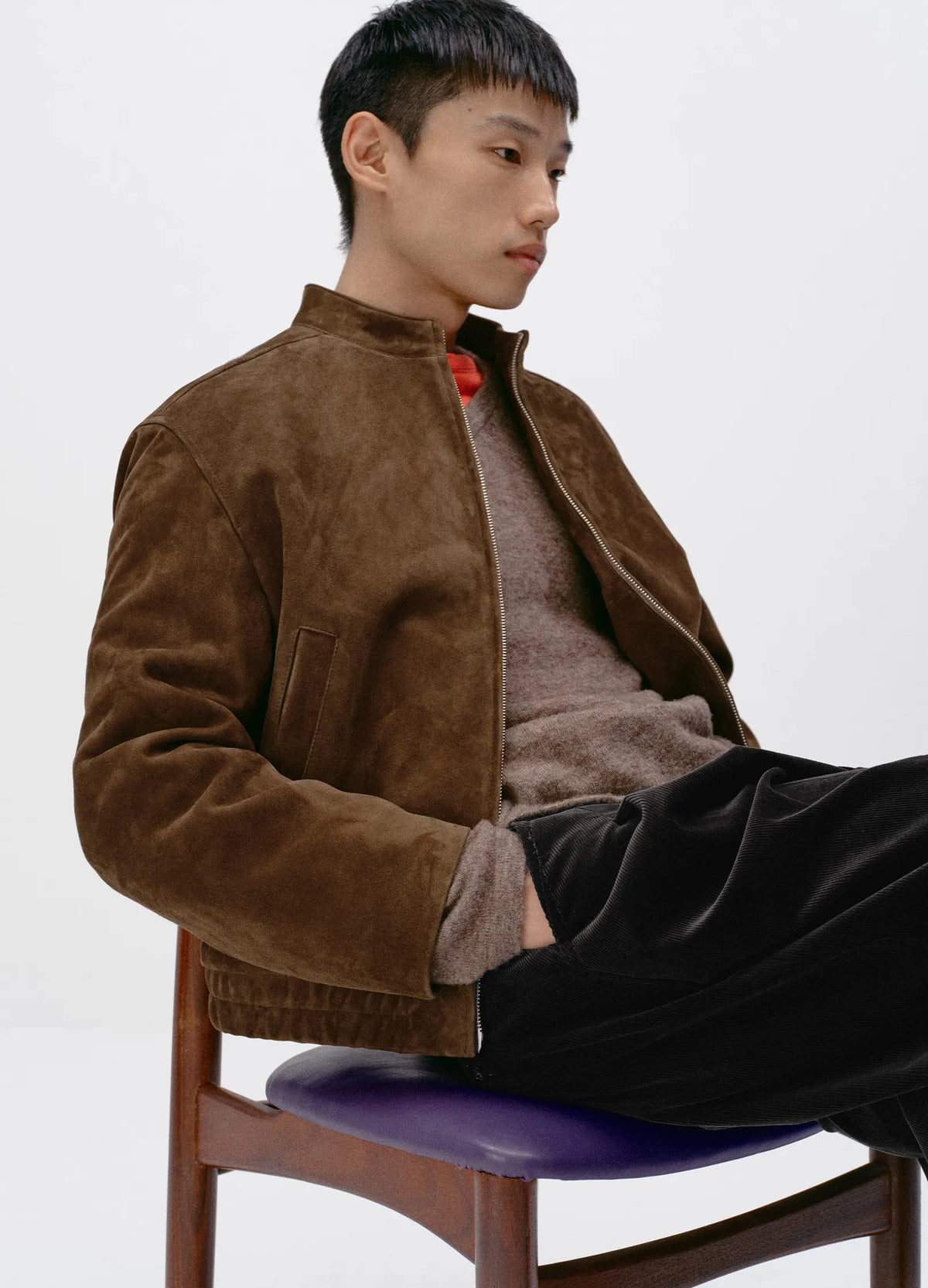 Suede Biker Jacket