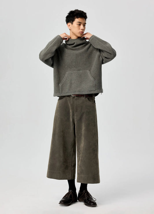 Suede Capris