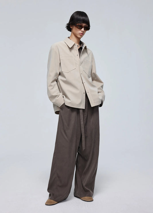 Suede Overshirt