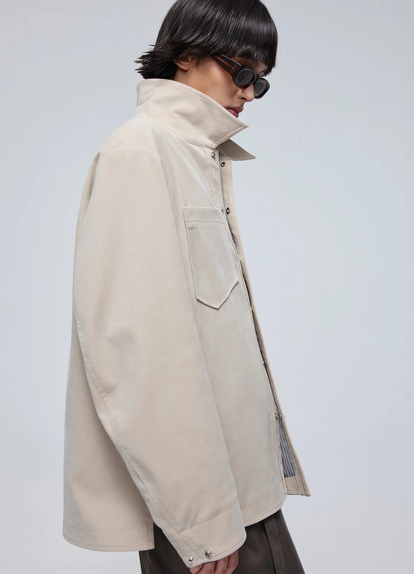 Suede Overshirt