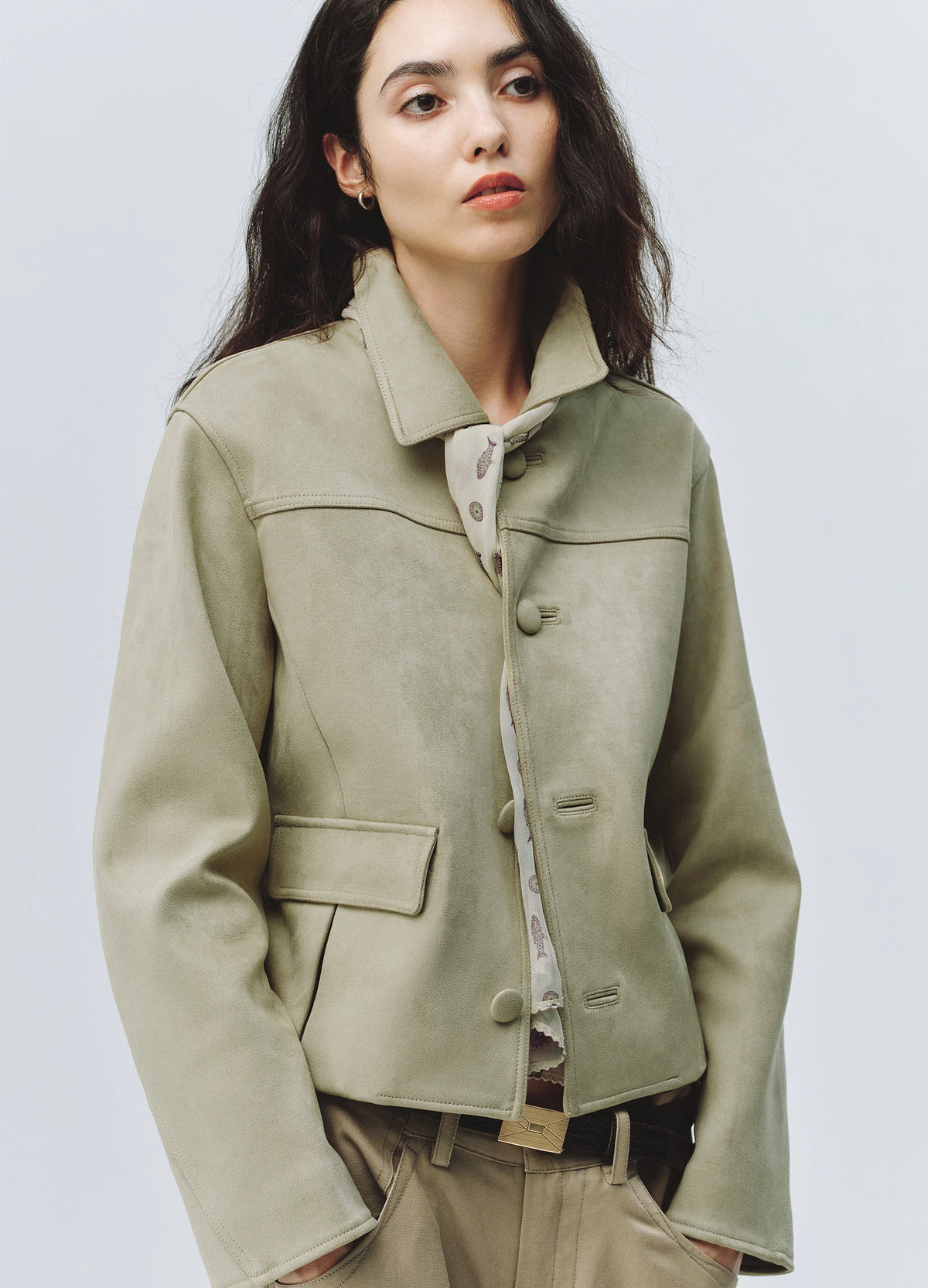 Suede Short Jacket