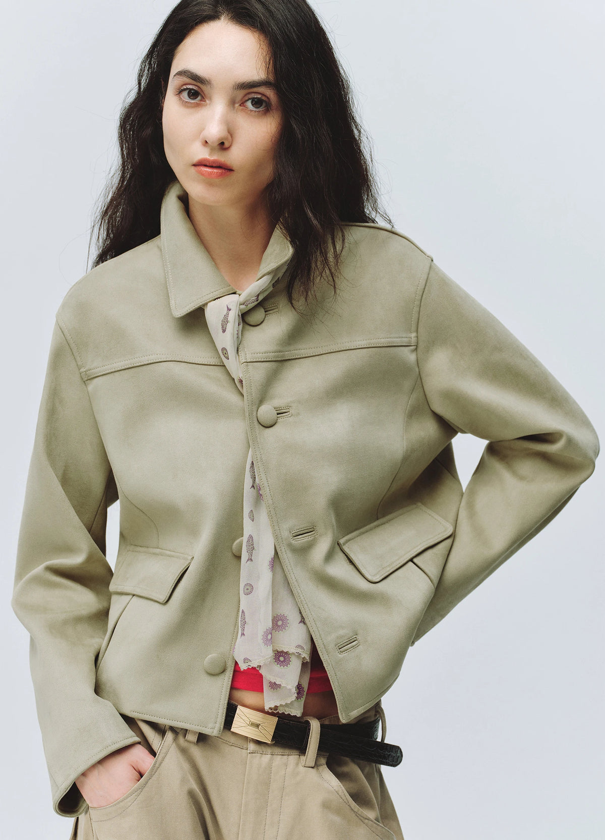 Suede Short Jacket