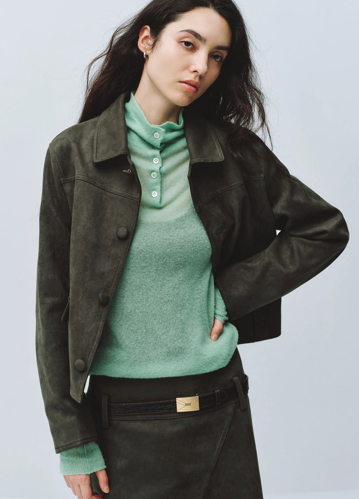 Suede Short Jacket