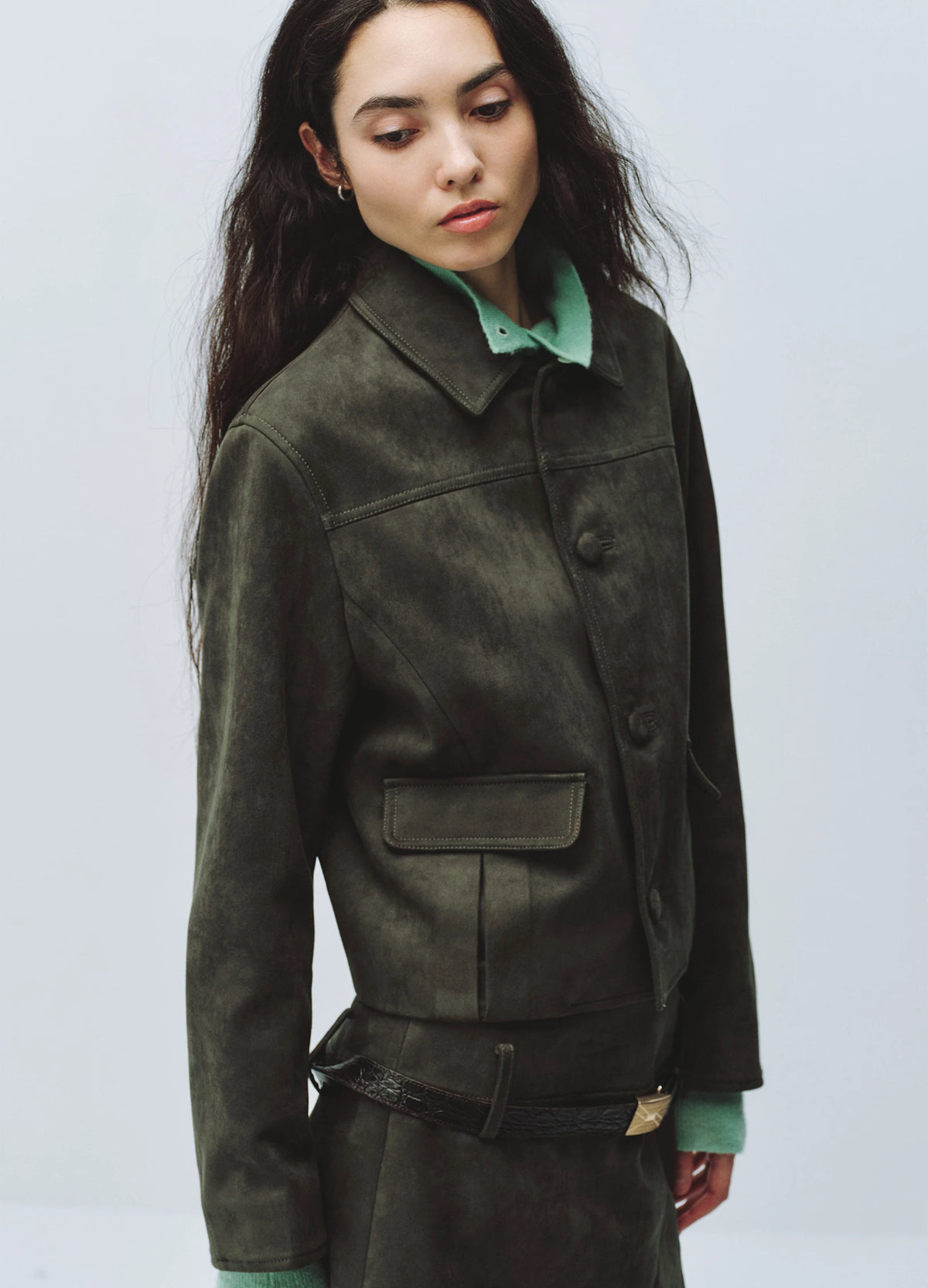 Suede Short Jacket
