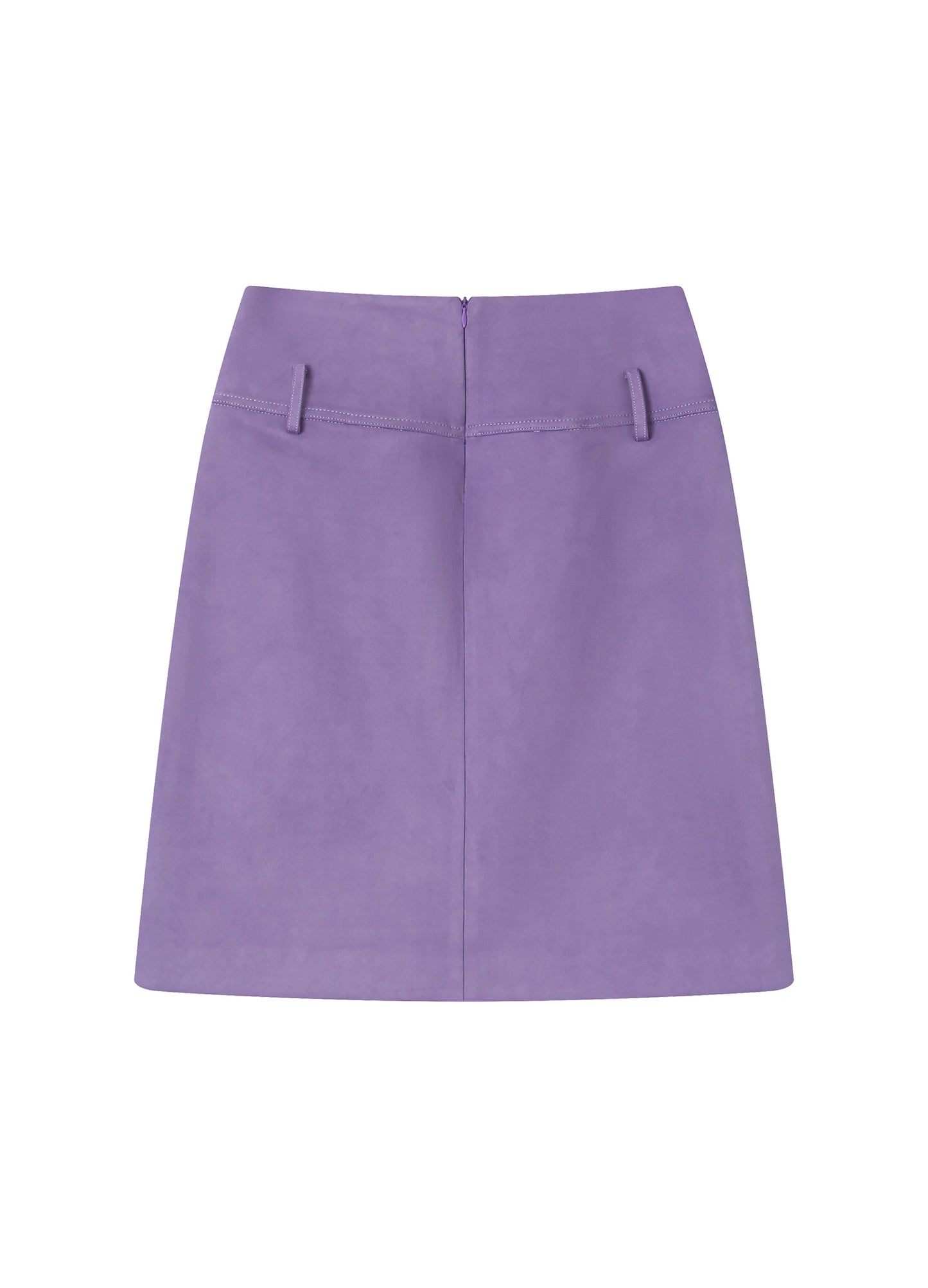Suede Split Skirt