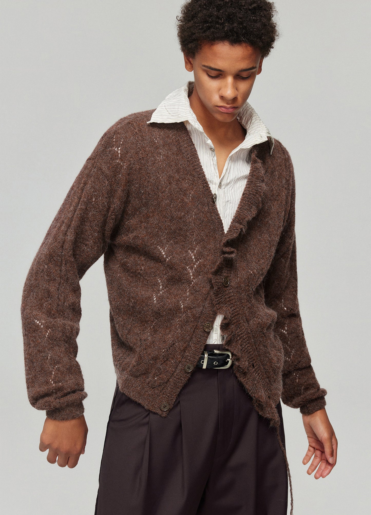 Swirl Wool Cardigan