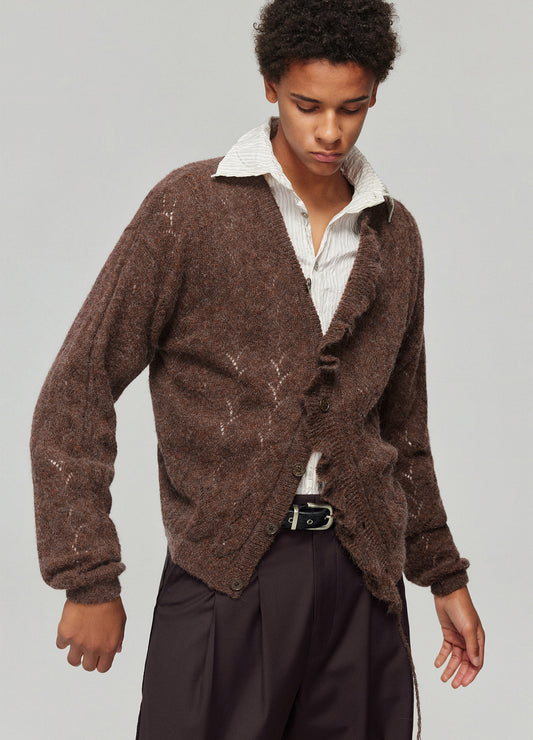 Swirl Wool Cardigan