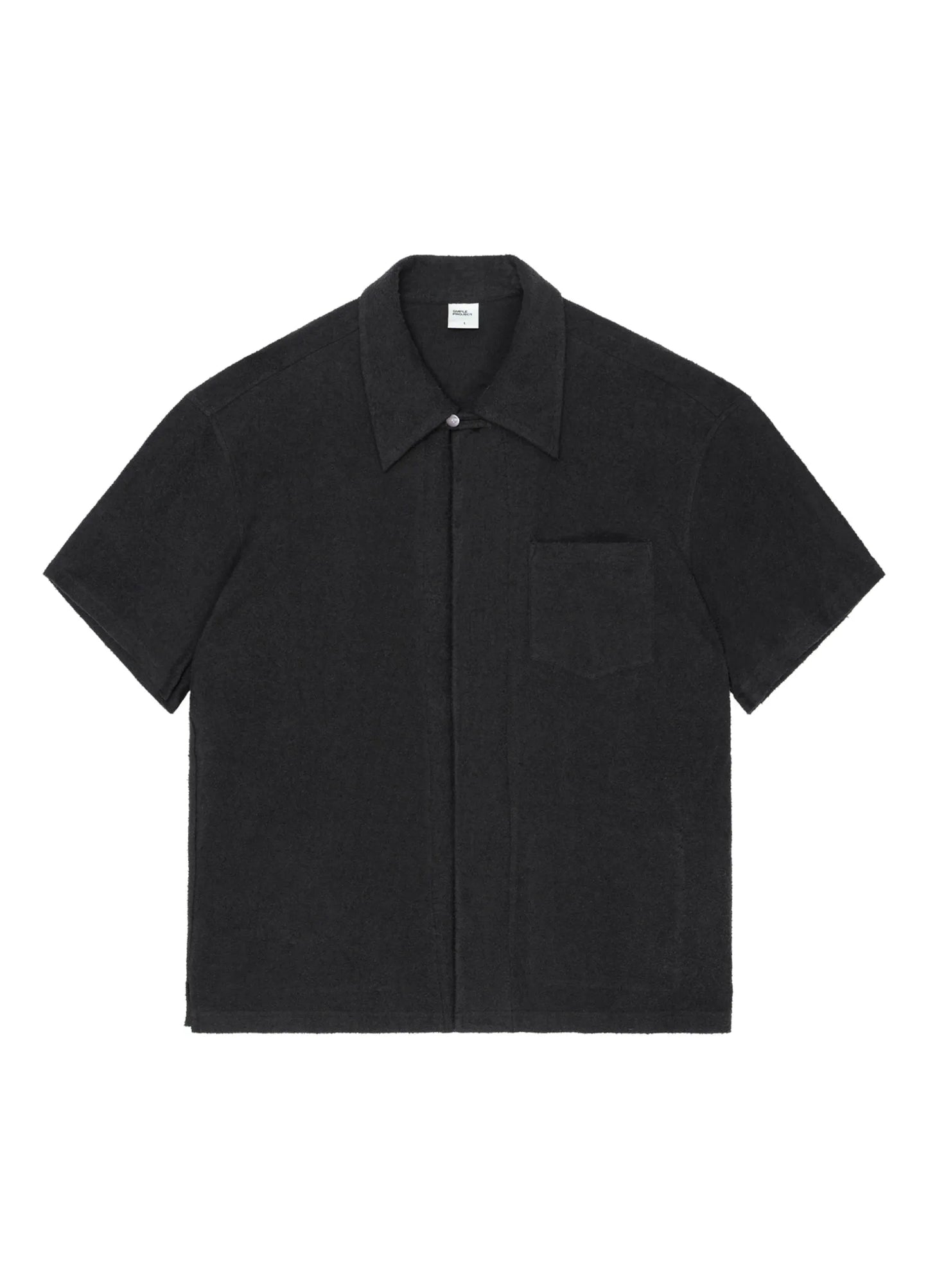 Terrycloth Knit Short Sleeve Shirt