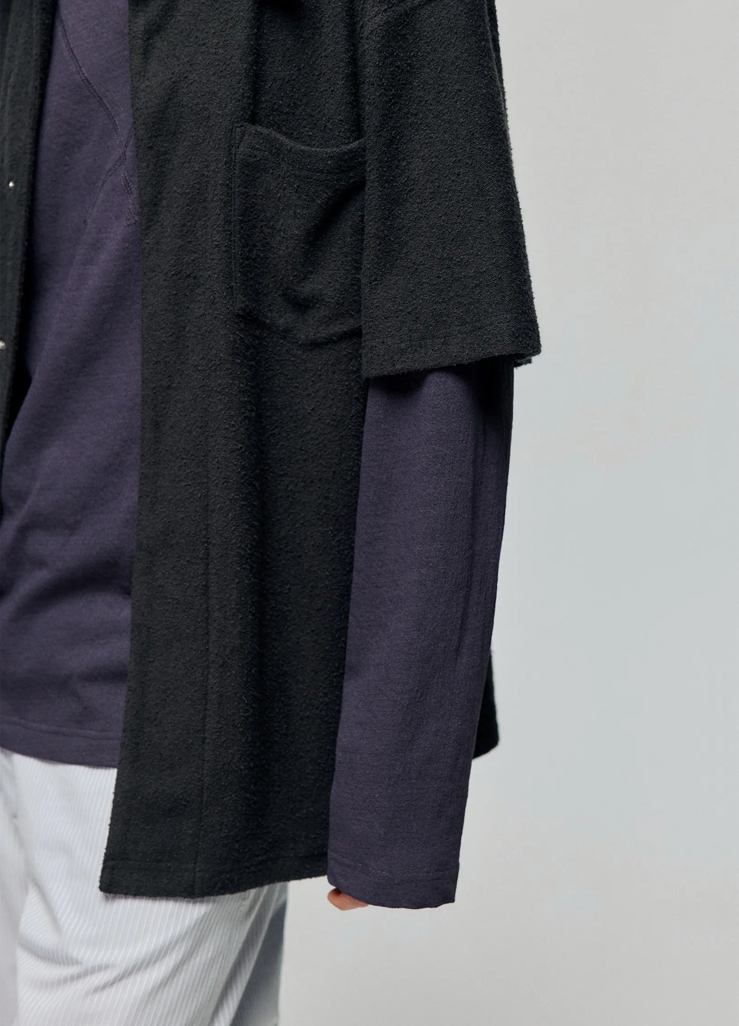 Terrycloth Knit Short Sleeve Shirt