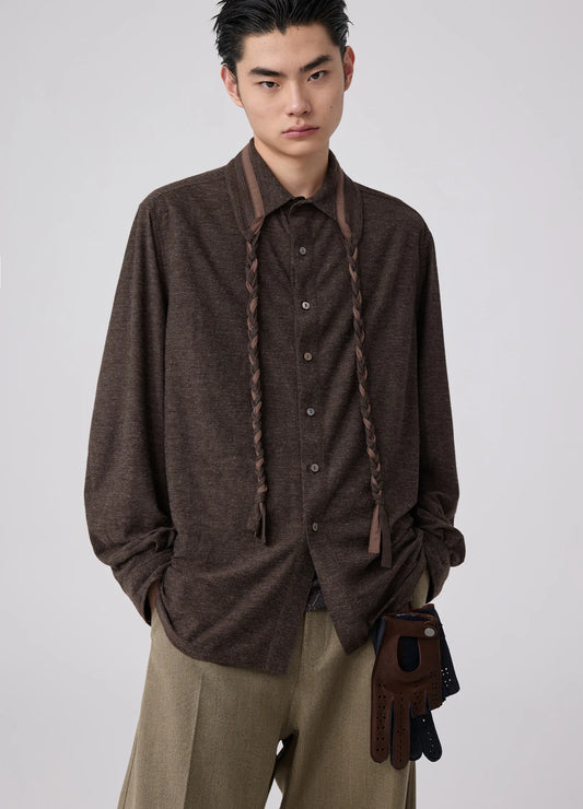 Tassel Collar Knit